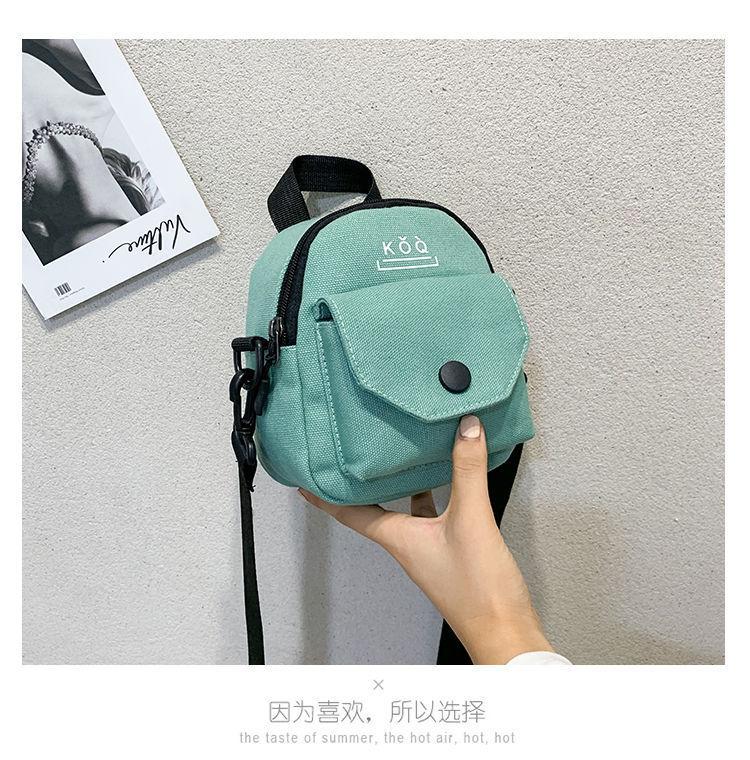 2025 Autumn New Crossbody Bag Women's Canvas Bag One Shoulder Student Backpack Small Cross Bag Available