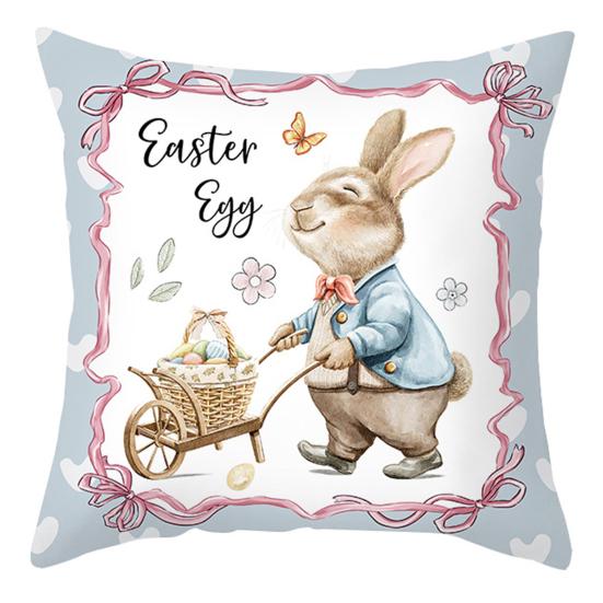 Пасхальный кролик Весенняя наволочка наволочка украшение мягкая износостойкая не выцветающая квадратная