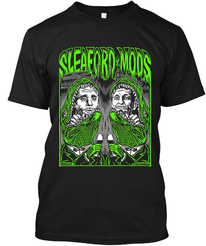 НОВИНКА! ПОПУЛЯРНО! Sleaford Mods Английская Музыка Графический Логотип Лица Футболка Размер S-4XL Унисекс Футболка
