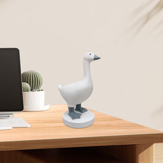 Магнитный держатель для ключей в виде гуся, смоляная фигурка гуся с магнитным клювом, декоративный держатель для ключей для входа в дом, подарок на новоселье