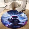 1pc Akaza  Print Round Carpet Chair Round Carpet Suitable for Bedroom Living Room Home Decorative Carpet