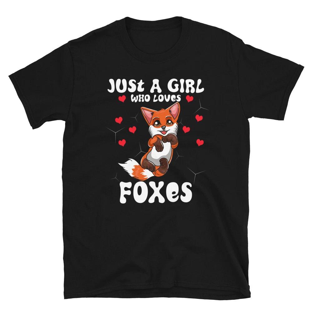 Just A Girl Who Loves Foxes Gifts For Fox Girls T-shirt