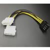 10Pcs Dual 4 Pin Molex Ide To 8 Pin Pci Express Power Cable For Pci-E Video Vard