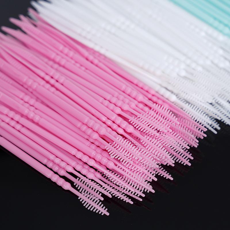 300Pcs Toothpick Brush Double-Headed Disposable Household Interdental Brush Teeth Picking Dental Floss