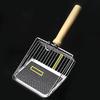 Stainless Steel Cat Litter Shovel Wooden Handle Shovel Easy To Clean Good-Looking Reduce Dust Suitable for Small Dog Toilets