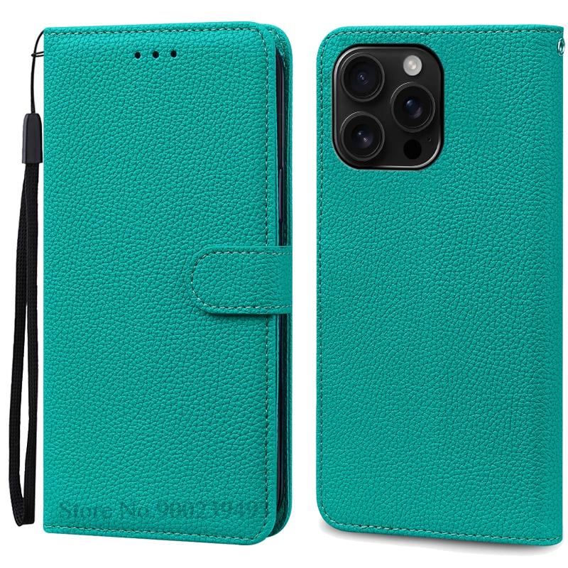 Чехол для iPhone 16, чехол-кошелек для iPhone 16 Pro Max, кожаный чехол-книжка для iPhone 16 Plus, чехол-книжка для iPhone 16 Pro Fundas