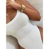 Strap Solid Bodycon Sexy Body Casual Basic White Summer Bodysuit Women Tops Sleeveless Sheer Bodysuits Jumpsuit Slim