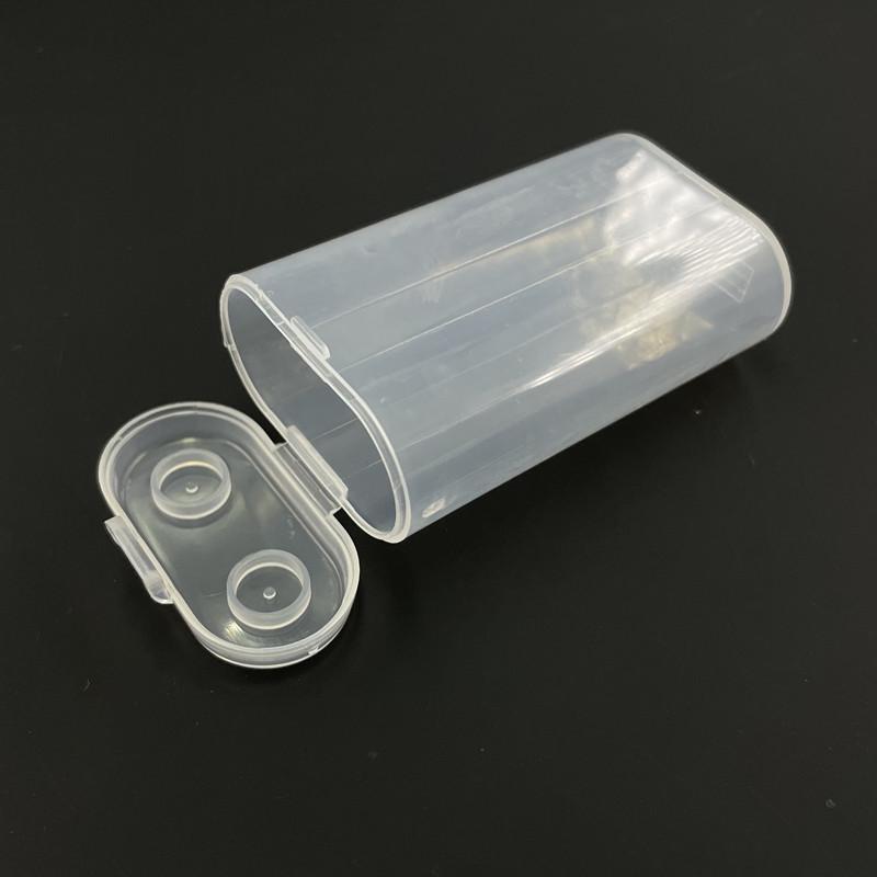 6-Cell & 2-Cell Transparent White 18650 Battery Storage Box