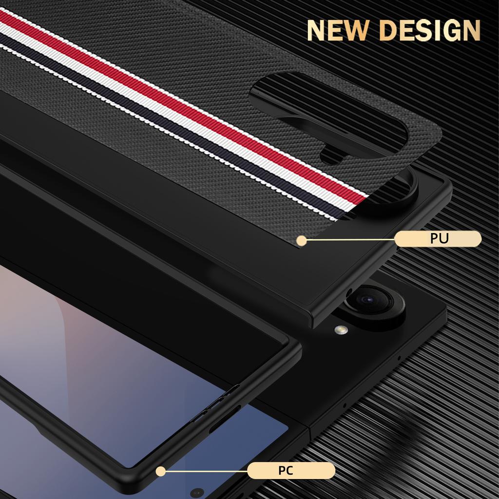 Деловой чехол-книжка без отпечатков пальцев для Samsung Galaxy Z Fold7 5G Fold 7 6 5 Fold6 Fold5 Fold3 Fold4 Fold 4 3 Тонкий чехол