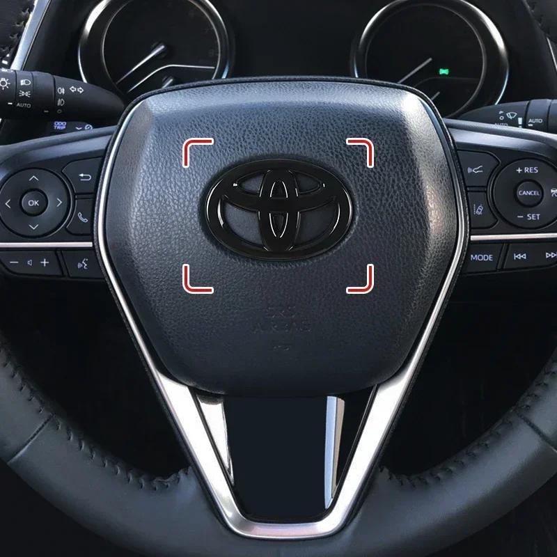 1 шт. Наклейка для украшения рулевого колеса автомобиля, значок, автостайлинг для Toyota TRD Camry 40 Corolla Auris Yaris Rav4 CHR, украшение