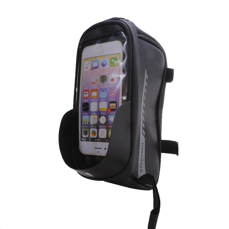 Bicycle Bag Phone Mount Waterproof Cycling Tube Mountain Bike Foldable Bike Handlebar Bicycle Pouch