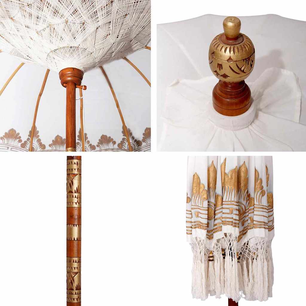 Balinese Sun Umbrella Cream 215 x 215 x 260 cm