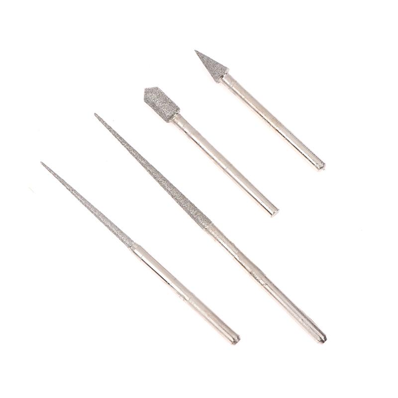 Алмазная шлифовальная головка с хвостовиком 3 мм, шлифовальная игла, мини-дрель для металла, стекла, нефрита, гравировка, сверление, резьба, инструмент