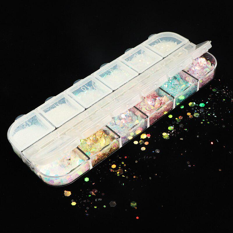 Флуоресцентные 3D наклейки для дизайна ногтей