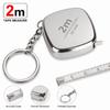 Stainless Steel Mini Tape Measure 2m Measuring Tools Portable Pocket Tape Measure  Tailor