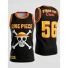 2026 Летний Ретро Косплей Жилет One Piece Мужская Оверсайз Футболка Без Рукавов с 3D Печатью Семейная Унисекс Детская Спортивная Рубашка