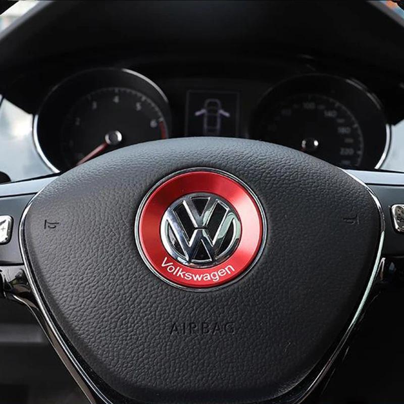 Для VOLKSWAGEN VW Руль Автомобиля Авто Эмблема Наклейка Аксессуары Для Volkswagen VW R-line GTI R Polo Golf Touareg Passat Mag