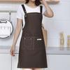 Фартук для взрослых, дышащий, водонепроницаемый, хлопковый, для ежедневного использования, для мужчин и женщин, кухонный фартук для уборки, товары для дома
