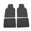 4pcs Black PU Leather Universal Auto Car Floor Mats Front Rear Liner Weather Set