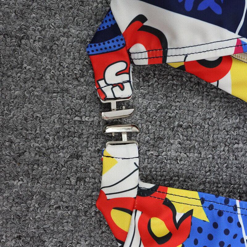 Women Backless Swimsuit One Piece Rash Guard Sun Protection Swimwear Sport Summer Print Surfing Sports Suit Bodysuit