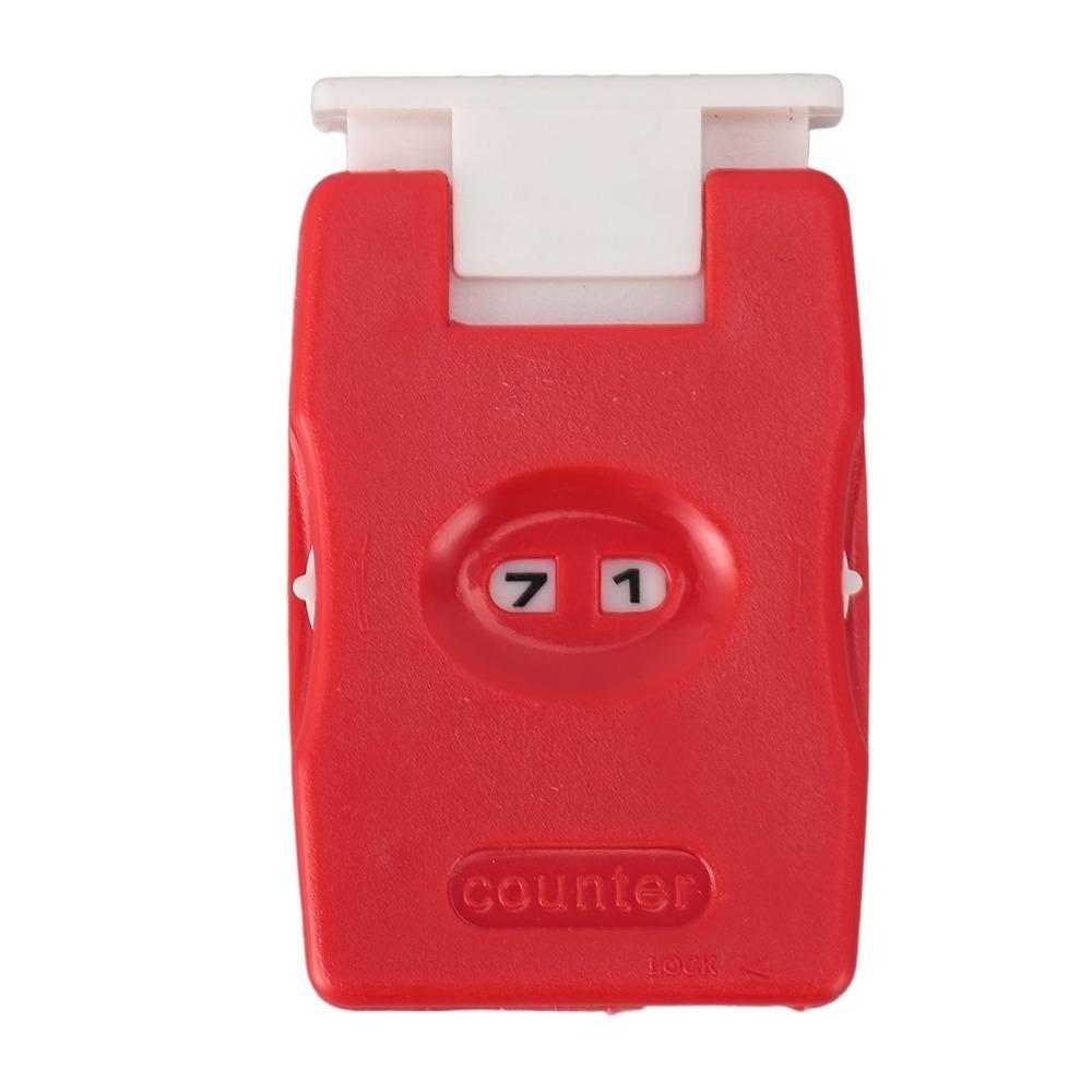 2Pcs Slide Type Knitting Stitch Counter Lightweight Design Manual Counting Tool For DIY Craft