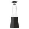 Outdoor Gas Heater Umbrella BS Steel Black 12 kW Set