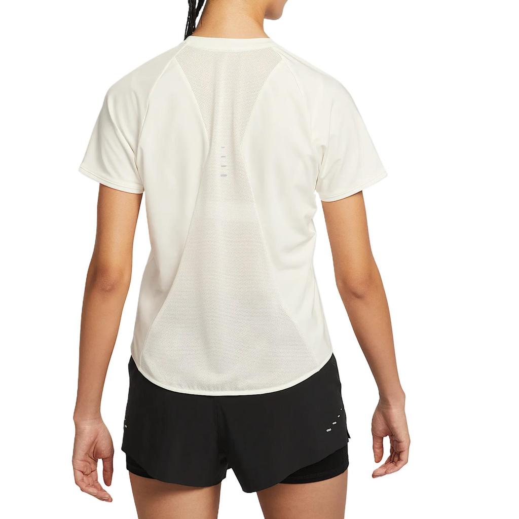 Nike Swoosh Round Neck Quick Dry Casual Short Sleeve Regular T-Shirt Women Tops Silver HM9699133