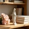 Религиозный подарок для женщин Статуэтка молящейся Девы Марии, Минималистичная Благословенная скульптура, Ручная роспись Святая фигурка Молитвенная фигурка Домашний алтарь Настольный