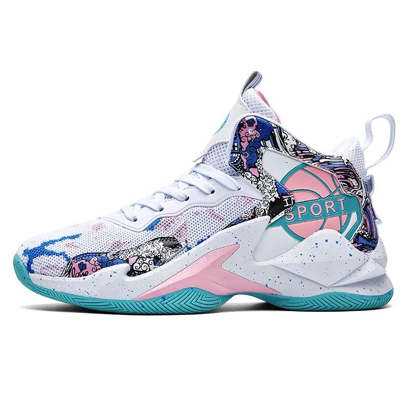 Мужские баскетбольные кроссовки для зала, дышащие, высококачественные, женские спортивные кроссовки, уличные тренировочные баскетбольные бутсы