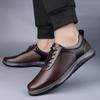 Стильные мужские кроссовки Натуральная кожа Мужская обувь для ходьбы Комфортная мужская формальная повседневная обувь Свадебная вечеринка Офисная деловая обувь