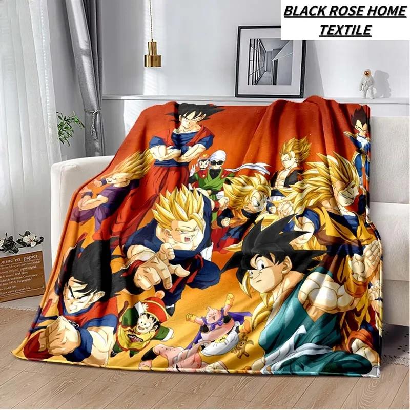 Fashion Art Print Comics D-Dragons B-Balls Blanket Bedroom Sofa Bed Sheet Outdoor Car Travel Hotel Portable Plush Cover Blanket