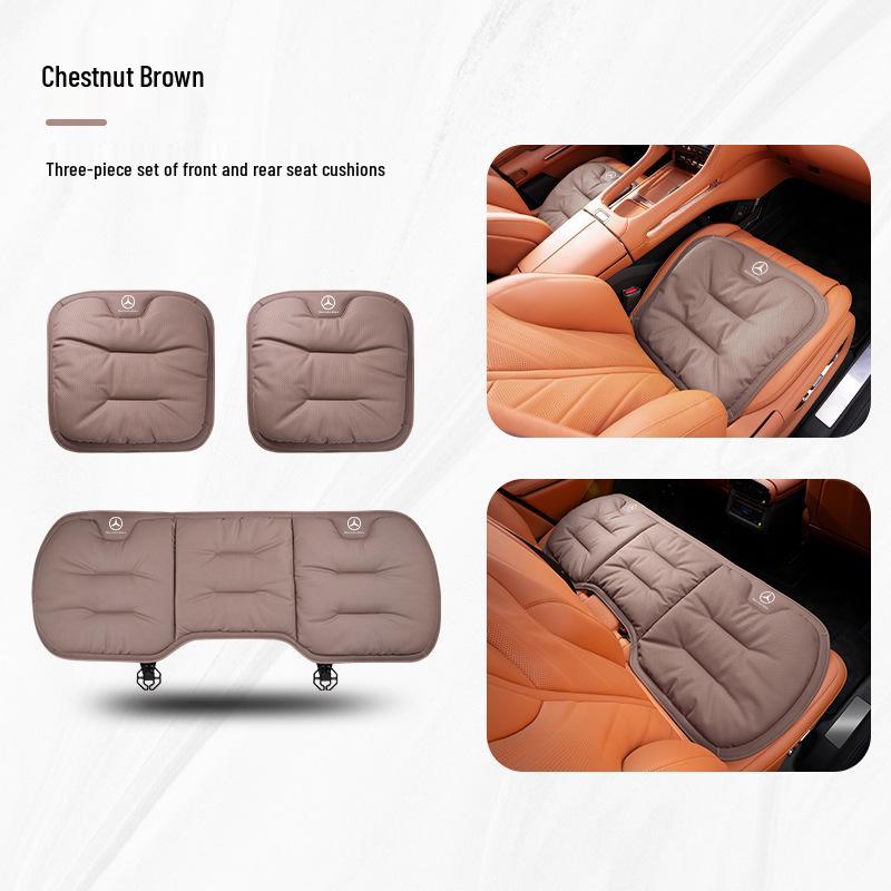Всесезонные чехлы на сиденья автомобиля из кожи наппа для Mercedes-Benz, BMW, Tesla и Volkswagen - Мягкие для лета
