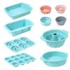 High-Temperature Silicone Baking Set: Square Cake Mold, Toast Tray, Muffin Cup