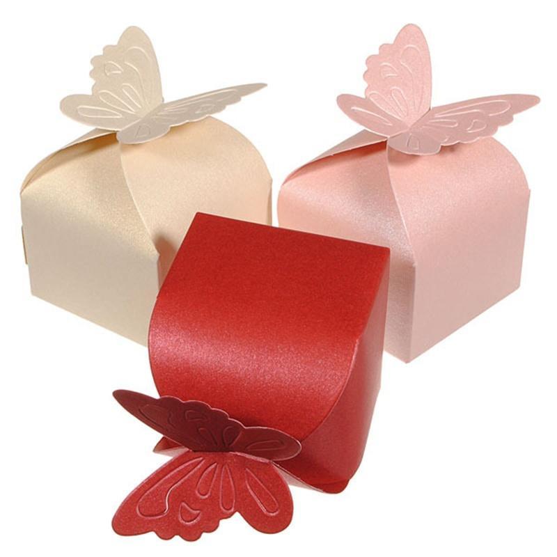 Детский душ, коробка конфет с бабочкой, вечерние украшения, упаковочная коробка, свадебные подарочные коробки, 10 шт., сделай сам, ручная работа