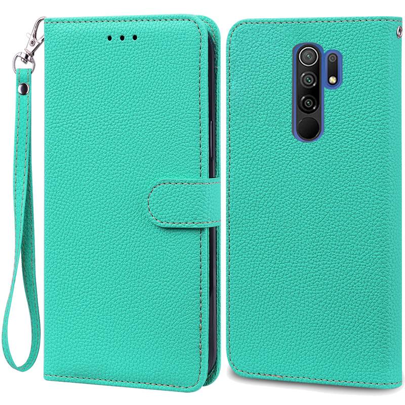 For Redmi 9 Case Soft Silicone Wallet Cover Phone Case For Xiaomi Redmi 9 Case Redmi9 Leather Flip Case Coque Fundas Shell