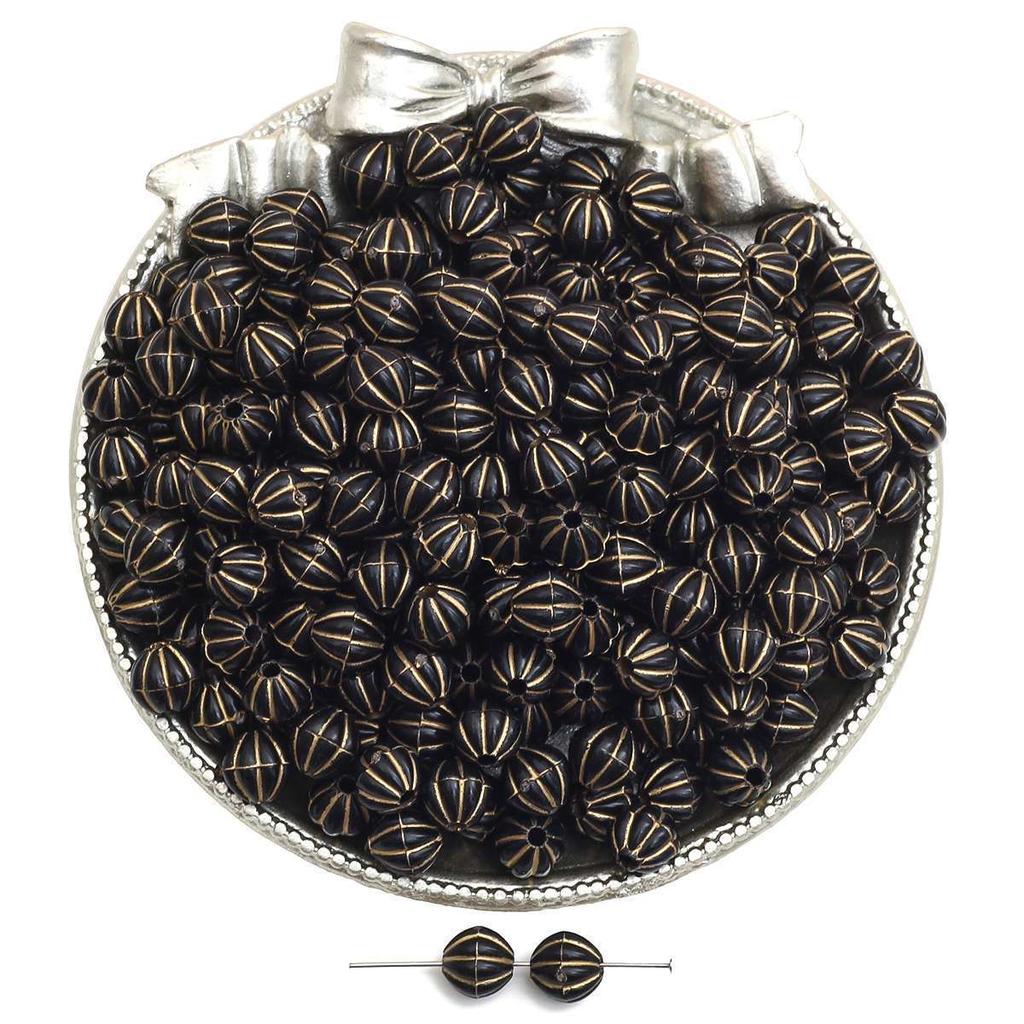 Бусины для браслета ручной работы, акриловые французские винтажные золотые плоские бусины, круглые бусины, украшения ручной работы, браслет, ожерелье, кулон, телефонная цепочка, аксессуары