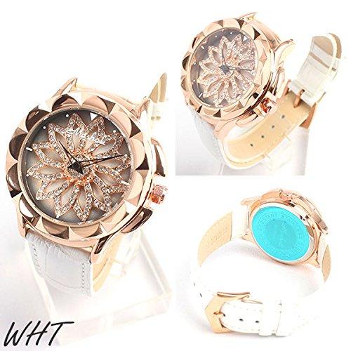 Rotating Dial Clock Spinner Citizen MIYOTA Movement Leather Strap Ladies Watch RT002-WIN [Item]