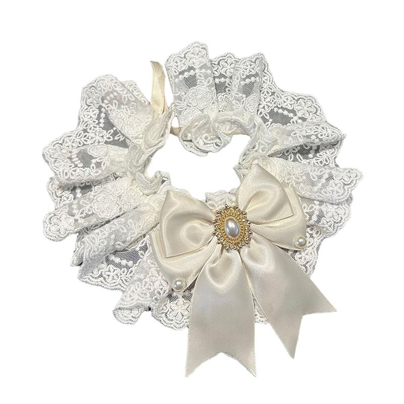 Белое свадебное платье, полотенце для слюней домашних животных, бант, ошейник для кошек, нагрудник для собак, нагрудник для шеи