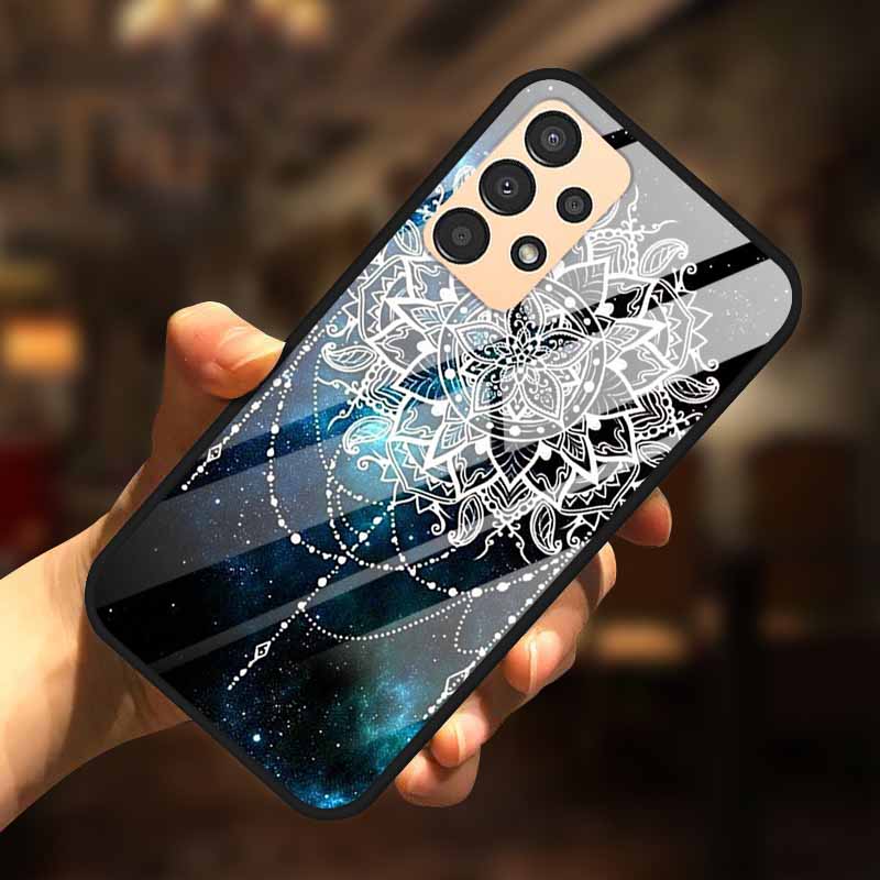 Чехол для Samsung A13 A23 A52 A72 4G M52 A52S 5G Роскошный Закаленное Стекло Жесткая Задняя Крышка для Samsung Galaxy A13 4G Чехлы для Телефона Capa