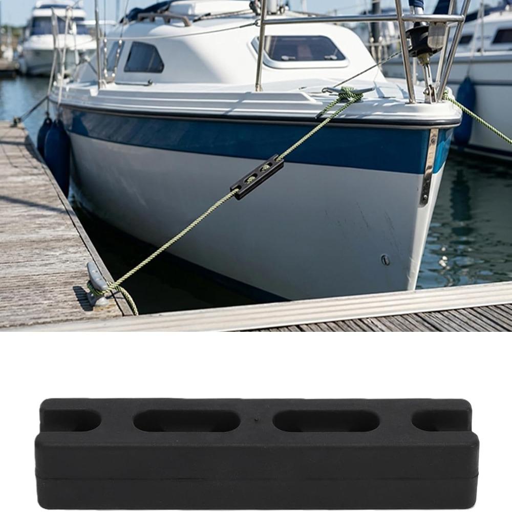 Durable Boat Mooring Snubber Black Dock Line Snubber Rugged Marine Rubber Snubber Yachts