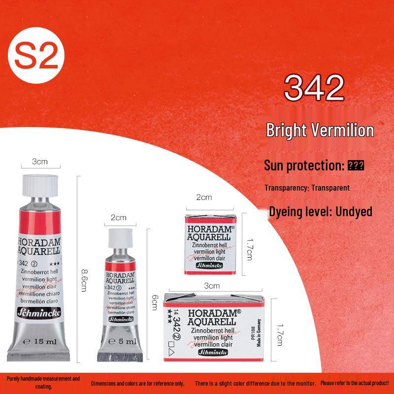 Schmincke Professional Watercolor Paint, Purple Red, 15ml, Artist Grade, Series 1 Tube