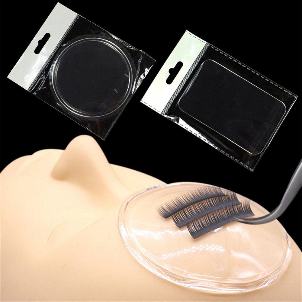 Glue Pad Silicone Individual Eyelash Palette Lashes Tray Eyelash Grafting Holder Extension Tool