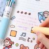 1Set 60 Color Cartoon Ballpoint Pens Soft Grip Press Multicolor Writing Pen For Drawing Writing Office School Supplie Stationery