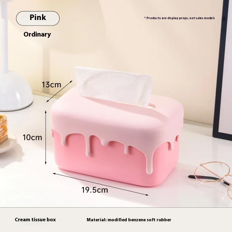 Портативная коробка для салфеток Гостиная Настольное хранение Бумажная коробка Дофамин Креативная коробка для хранения бумажных полотенец Бытовые предметы первой необходимости