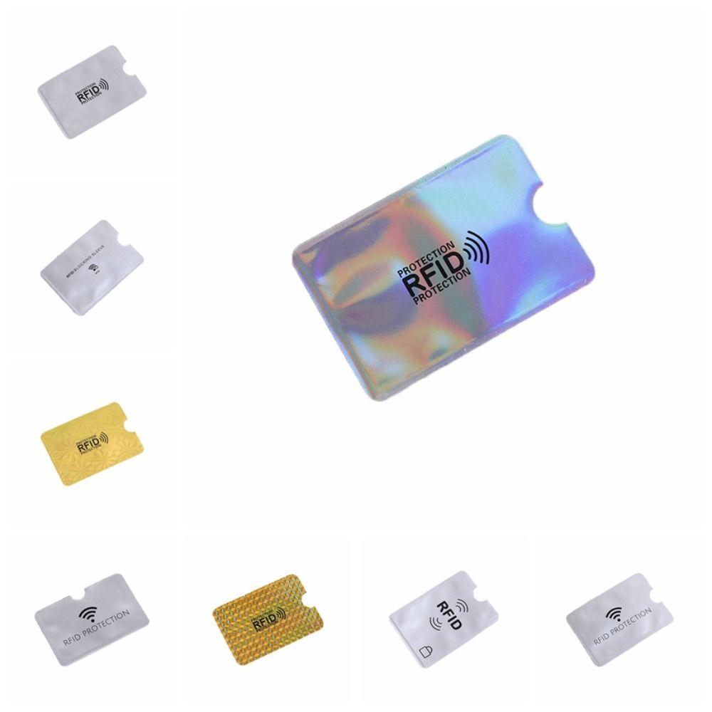 10 шт. алюминиевая фольга NFC блокирующий чехол считыватель замок ID карта коробка анти RFID держатель карты на открытом воздухе