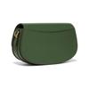 MICHAEL KORS Mila Classic Leather Messenger Bag, Saddle Bag, Shoulder Bag, Crossbody Bag Medium Jasper 30S3GIMM8L-386