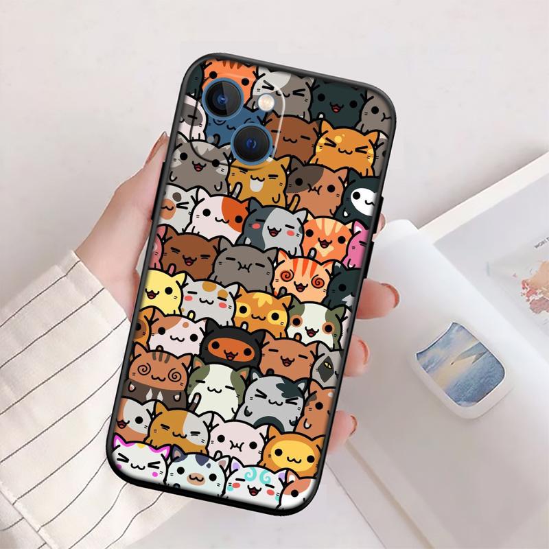 RP15 Cat Kitten Meow Shell Phone Case for Samsung Galaxy Note 10 20 S23 S24 S25 Ultra FE Plus Edge Lite A02S A35 A07 A17
