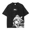 JoJo's Bizarre Adventure Manga T-shirt Anime Graphic Print T Shirt Men Women Clothing Short Sleeve Tees Washed Oversized Tshirt
