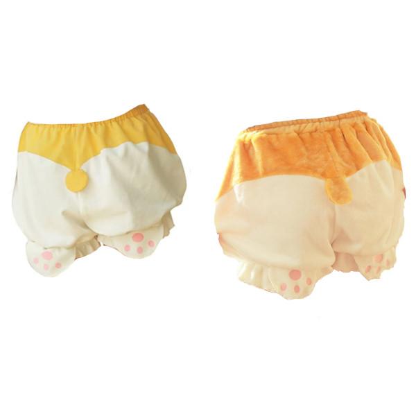 Cute Corgi Puppy Sleep Bottoms Shorts Women Lolita Bloomers Men's Shorts