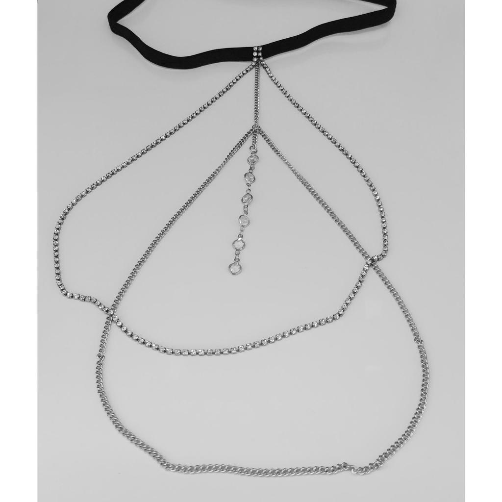 Sexy Rhinestone Thigh Chain - Sweet & Cool Elastic Beach Leg Jewelry